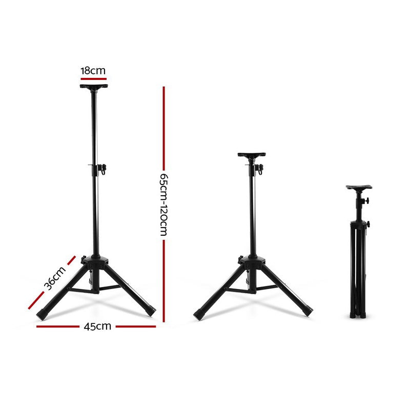 Studio Speaker Stands - Adjustable Height - Pair