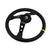 350MM Steering Wheel - Suede Leather Alloy Spokes