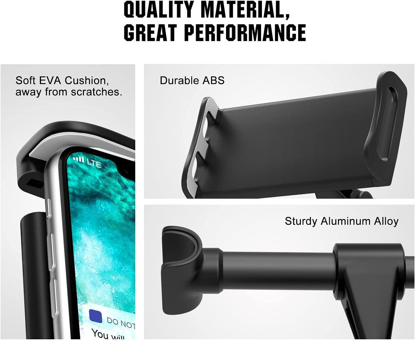 Car Headrest Tablet Mount, Car Back Seat Mobile Phone Holder