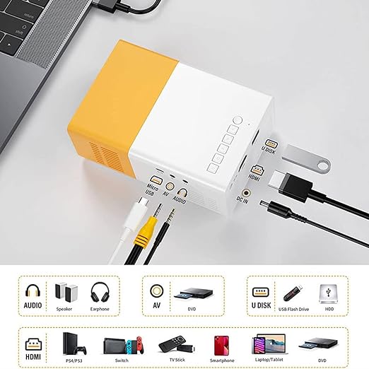 Portable Mini LED Projector Full HD 1080P