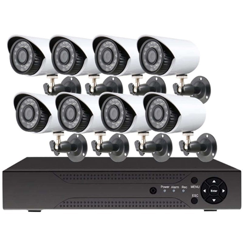 1MP 8 Channel DVR Security Camera System