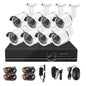 1MP 8 Channel DVR Security Camera System