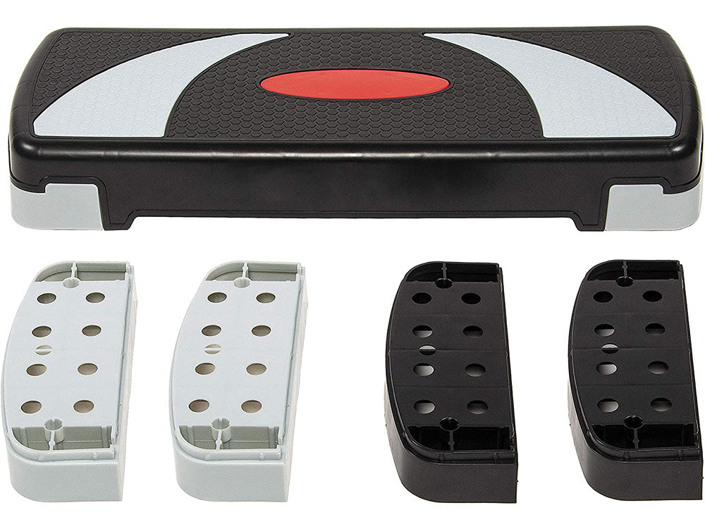Adjustable Workout Aerobic Stepper Step Platform Trainer - Fitness Exercise Aerobic Step Bench