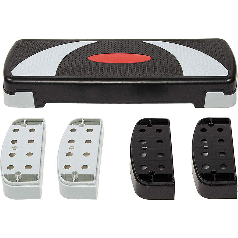 Adjustable Workout Aerobic Stepper Step Platform Trainer - Fitness Exercise Aerobic Step Bench