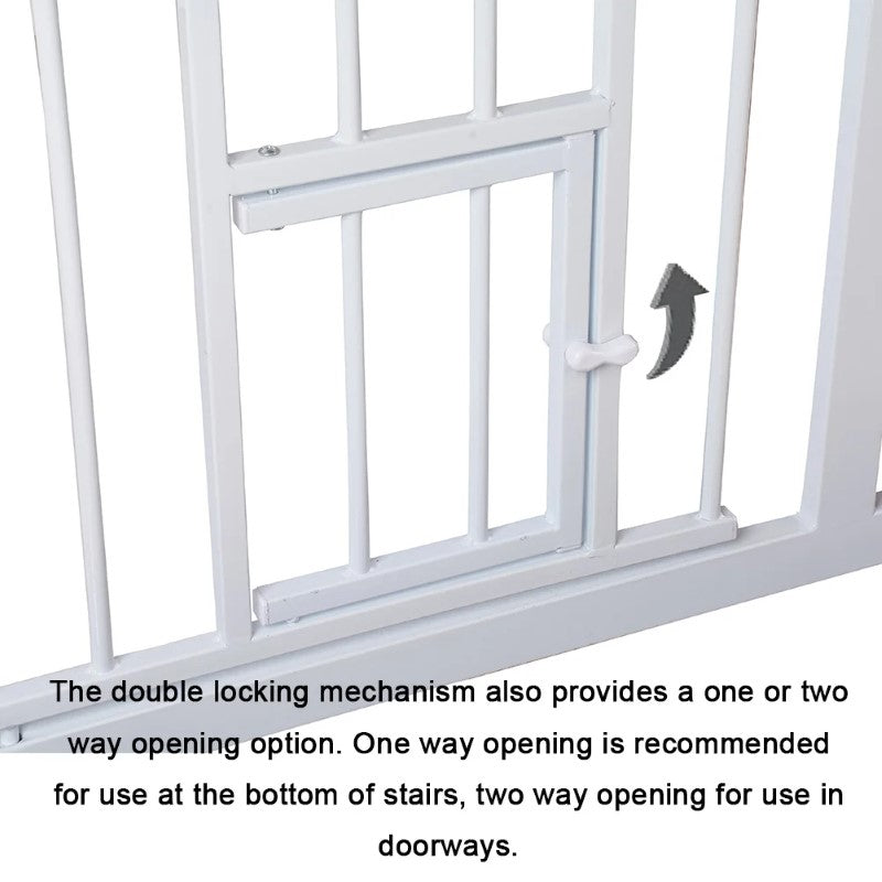 Baby Safety Gate Wide Baby Gate with Cat Door