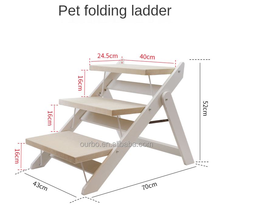 Pet Steps Ramp Dog Stairs Cat 3 Steps Portable
