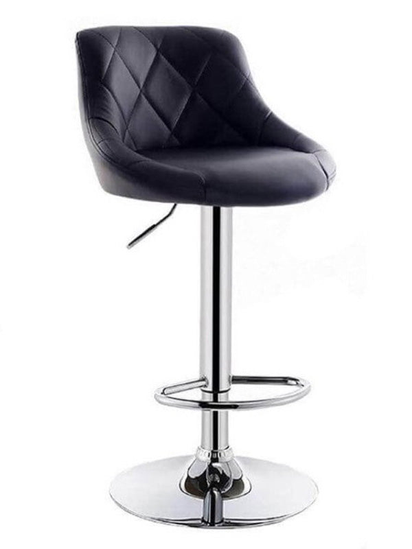 Bar Stool Breakfast Kitchen Stools: Faux Leather Adjustable Swivel Chairs