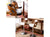 Adjustable Retro Barstool with PU Seat and Wood Backrest