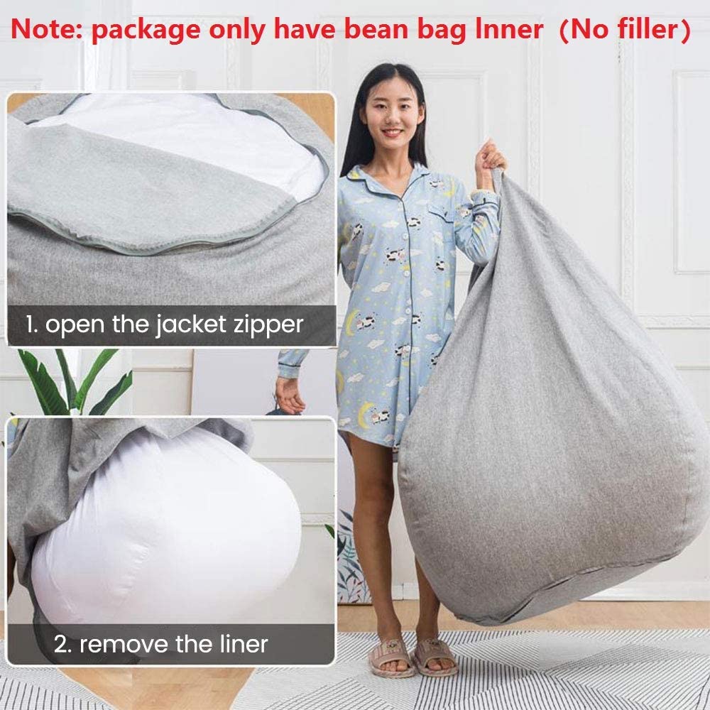 Inner Liner for Bean Bag Chair Cover – Easy Cleaning (100x120cm)
