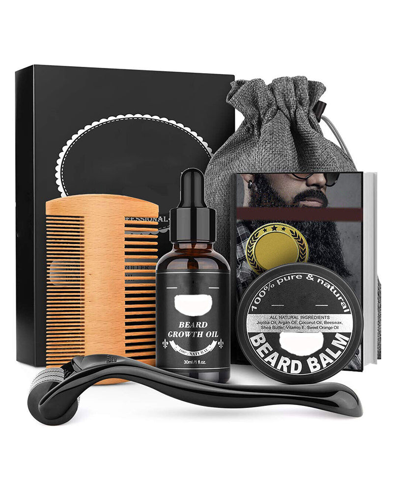 Beard Grooming Kit, Beard Oil Beard Brush Kit