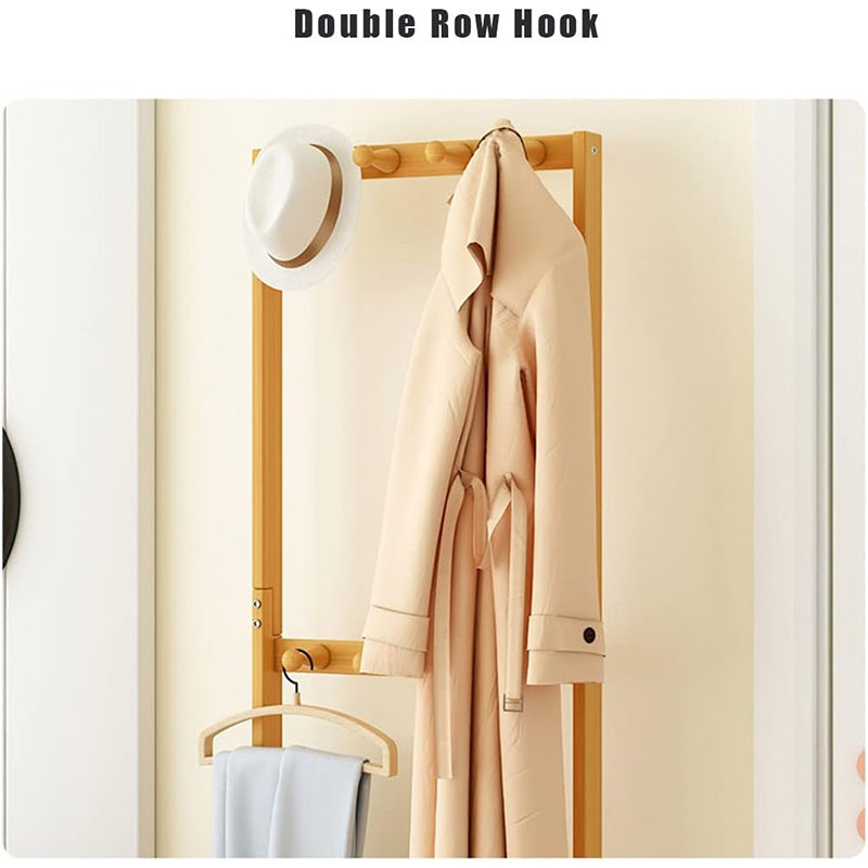 Bamboo Clothes Rack Stand