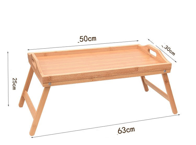 Bamboo Bed Breakfast Folding Tray - Laptop Desk, Great for Dinner, Tea, Bar, TV Eating Tray - Stable and Durable