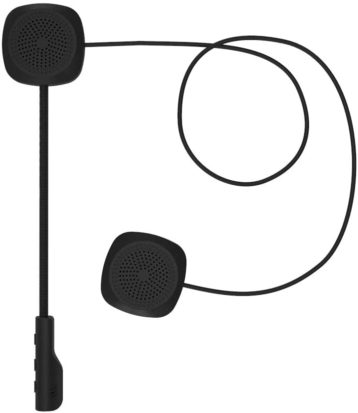 Motorcycle Bluetooth 5.0 Helmet Headset - Wireless Hands-Free Intercom, Phone Connection Auto Answer, and Music Player