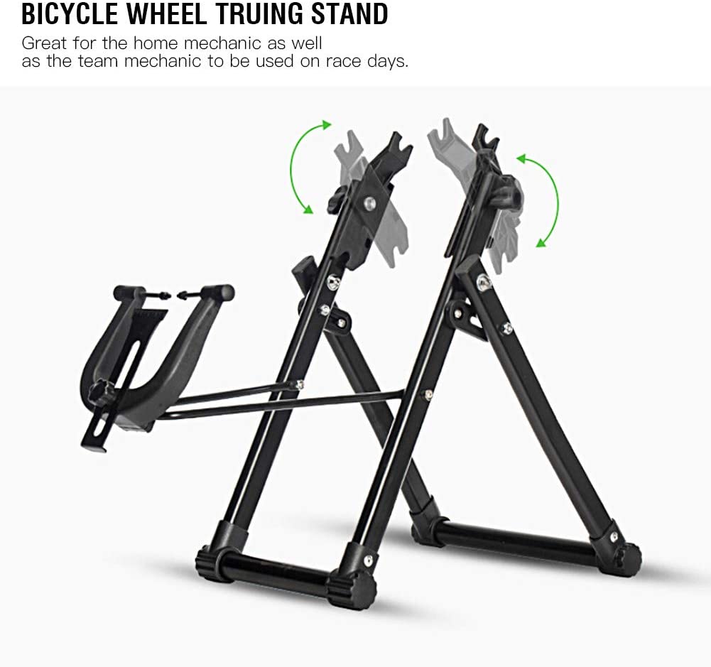 Bike Wheel Truing Stand, Foldable Bicycle Wheel Truing Repair Stand