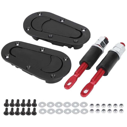 Bonnet Pins Universal Universal Car Racing Hood Pin Bonnet Plus Flush Mount latch Kit Lock Car Modification Accessories