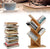 Bamboo Tree Bookshelf - Book Rack, Display Storage Organizer, Bookcase for CDs, Movies, and Books Holder