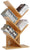 Bamboo Tree Bookshelf - Book Rack, Display Storage Organizer, Bookcase for CDs, Movies, and Books Holder