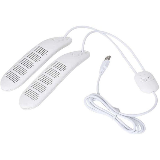 Portable Boot Dryer USB Rechargeable Shoe Dryers and Deodorizer with Timer – White