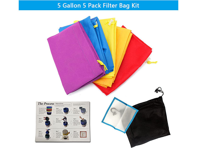 5pcs 5 Gallon Filter Bubble Bag