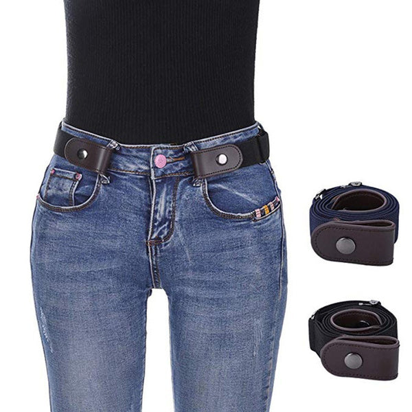 Buckle free Elastic Belt For Jean Pants Slim Stretch Invisible Belt