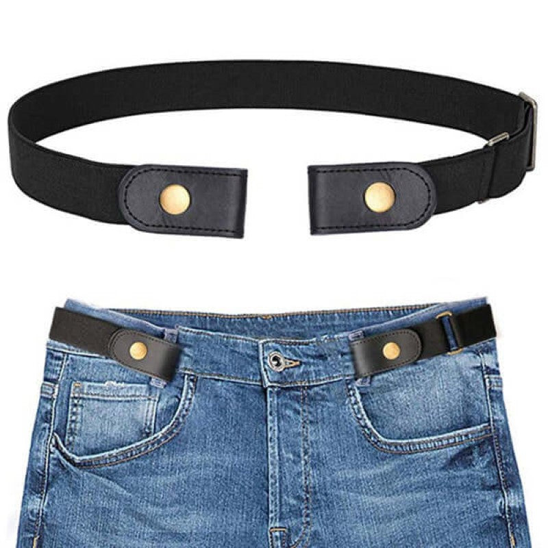 Buckle free Elastic Belt For Jean Pants Slim Stretch Invisible Belt