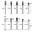 20pcs HSS Router Carbide Engraving Bits and Dremel Router Bits Set