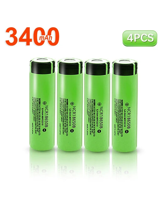 18650 Rechargeable Battery 4pcs