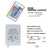4Pcs Car RGB LED DRL Strip Lights - Remote Control Interior Floor Decorative Flexible LED Strips - Car Styling, Fog Lamp, and Atmosphere Lighting