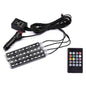 4Pcs Car RGB LED DRL Strip Light