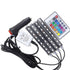 4Pcs Car RGB LED DRL Strip Lights - Remote Control Interior Floor Decorative Flexible LED Strips - Car Styling, Fog Lamp, and Atmosphere Lighting
