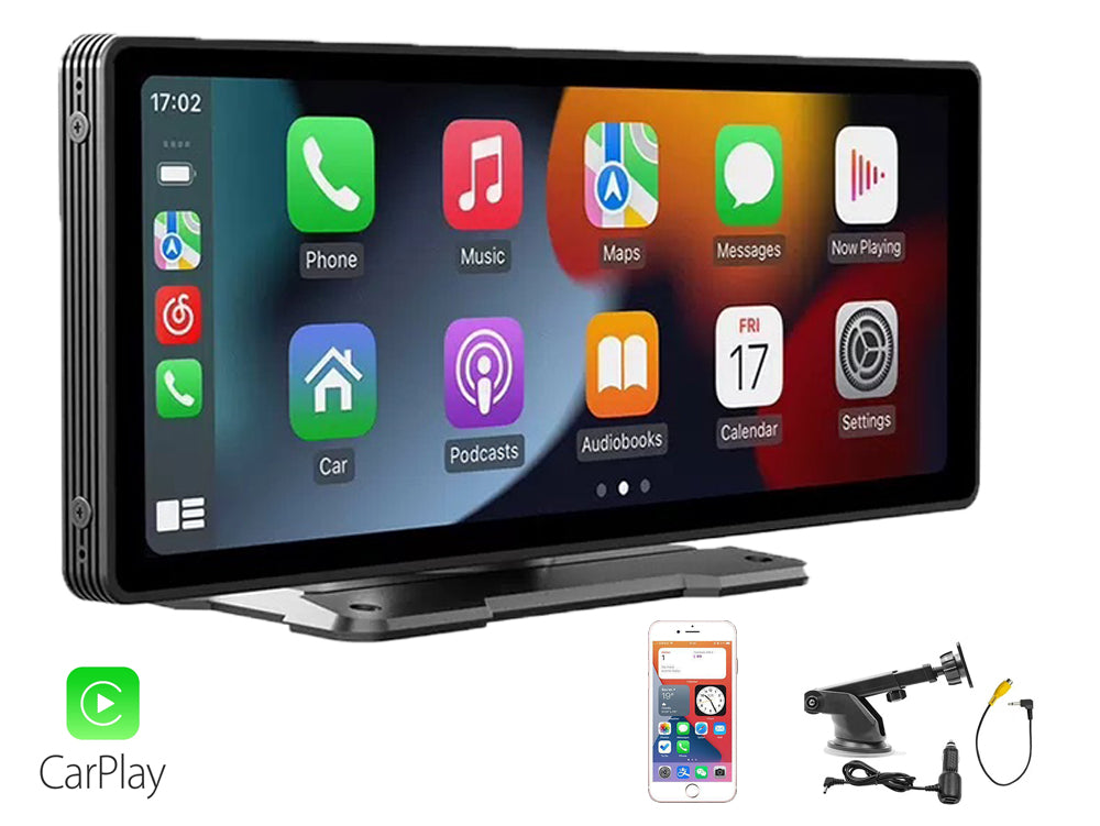 9.3-Inch Portable Car MP5 Player – Wireless & Wired CarPlay, Android Auto, MirrorLink, Multimedia Playback