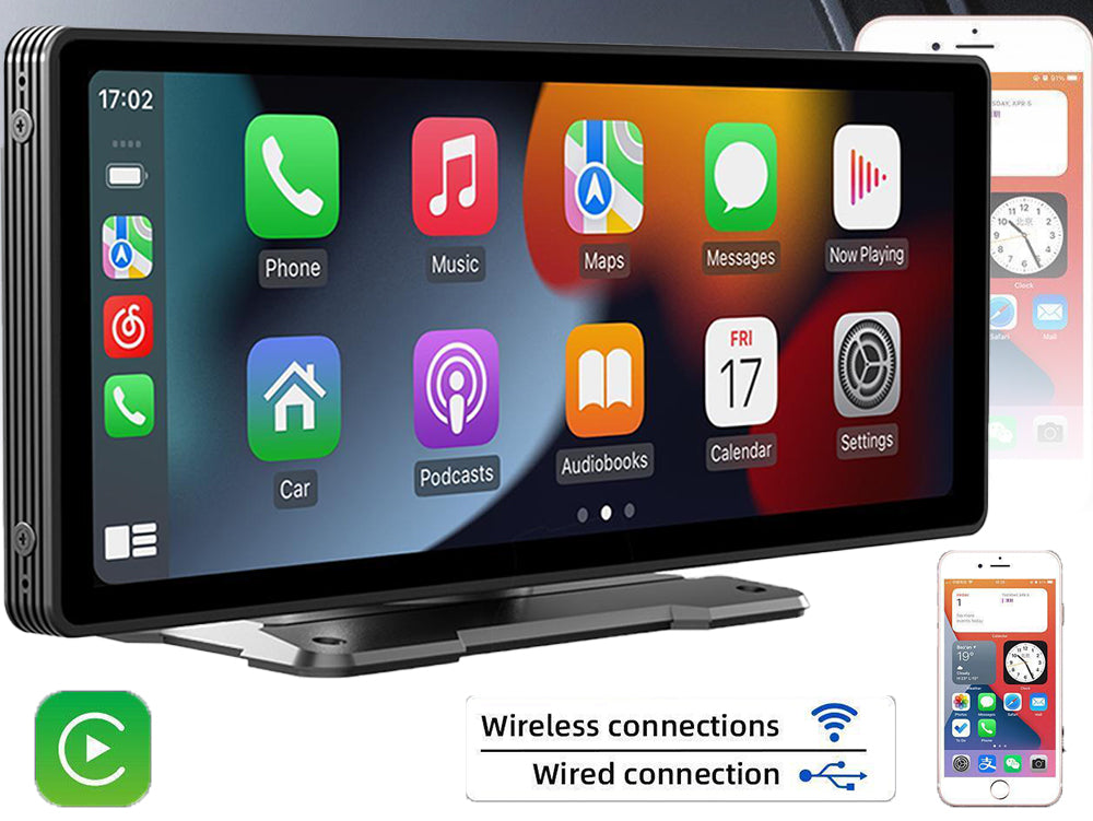 9.3-Inch Portable Car MP5 Player – Wireless & Wired CarPlay, Android Auto, MirrorLink, Multimedia Playback