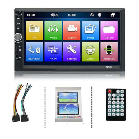 7" Double DIN Touch Bluetooth Car Stereo