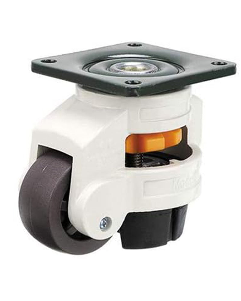 Caster Wheels Heavy Duty – Adjustable 360° Swivel PU Rubber Wheels with 300kg Load Capacity & Anti-Shake Design