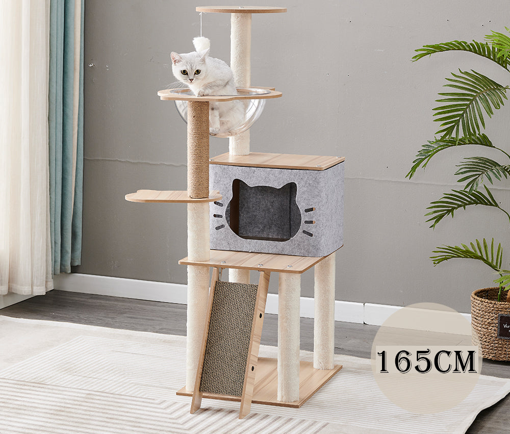 Cat Tree House 165cm Cat Tree House Condo Tower Scratching Post