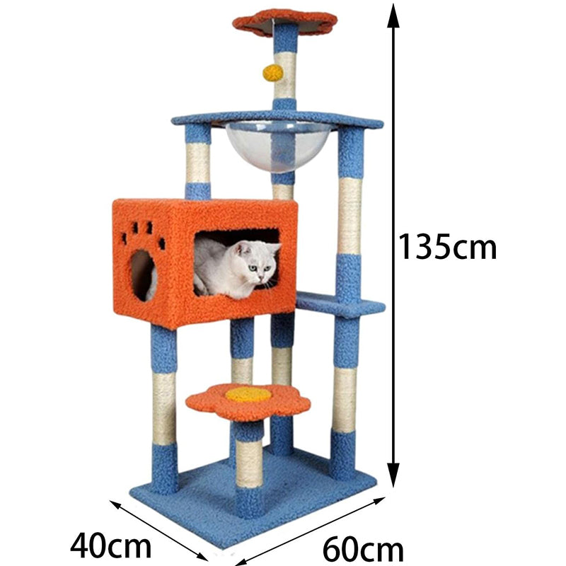 Cat Tree House Scratching Post Condo