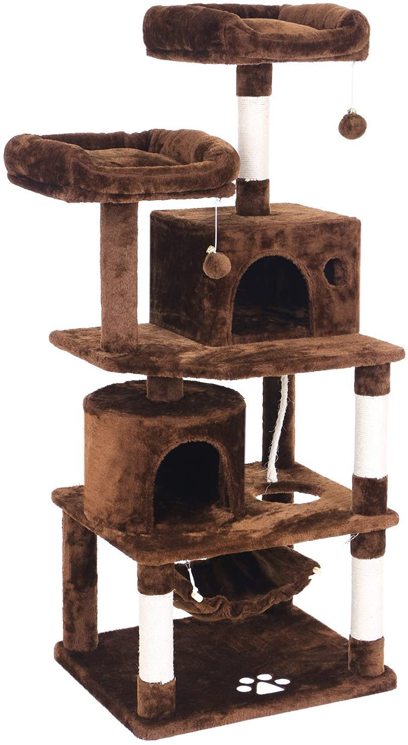 Cat Tree House – Multi-Level Cat Tree House with Hammock