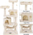 Cat Tree House Multi-Level Cat Tree House with Hammock & Condos