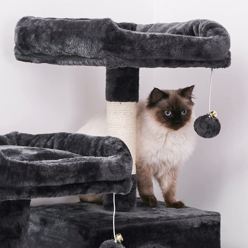 Cat Tree – Multi-Level Cat Tree Kitten Condo with Hammock