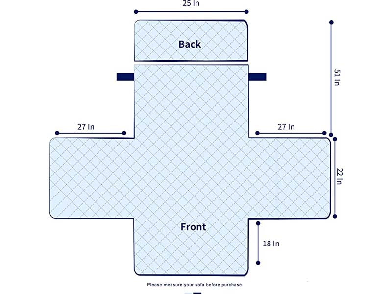 Recliner Chair Cover Fitted Small Sofa Slip Cover Seat Width to 25 Inch Reversible Washable Protector with Elastic Adjustable Strap for Home with Kids and Pets (Small, Black)