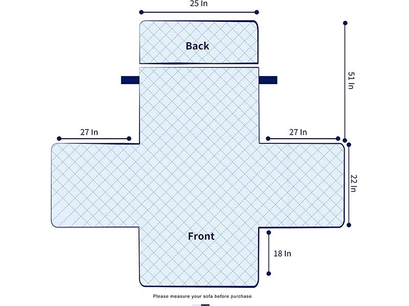 Recliner Chair Cover - Reversible, Adjustable, and Washable Protector for Small Sofas