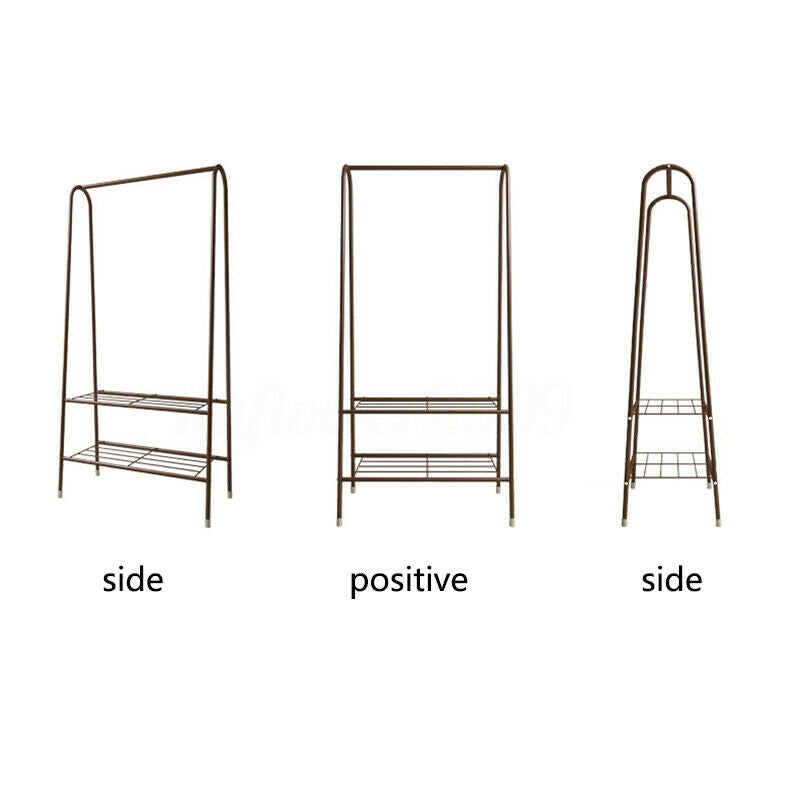 Garment Rack Clothes Hanger Clothing Rack Rail Shelf Corner Rack Shoes Organizer
