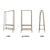 Garment Rack Clothes Hanger Clothing Rack Rail Shelf Corner Rack Shoes Organizer