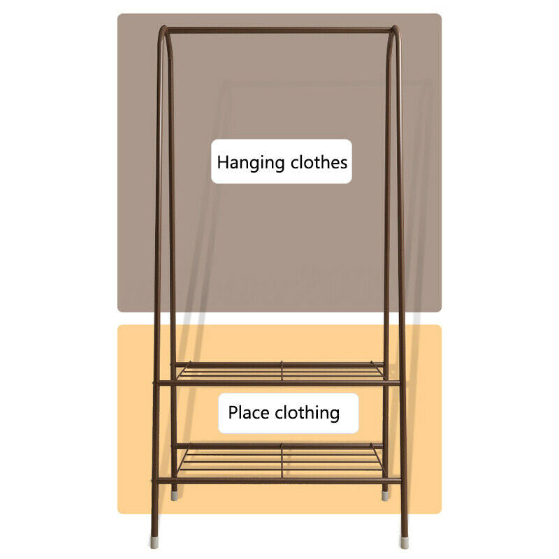Garment Rack Clothes Hanger Clothing Rack Rail Shelf Corner Rack Shoes Organizer