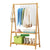 Wood Clothing Rack Shelf - Garment Coat Hanging Rail & Shoe Storage