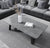 Coffee Table with Marble Texture – Modern Grey Coffee Table for Living Room