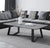 Coffee Table with Marble Texture – Modern Grey Coffee Table for Living Room