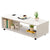 Multifunctional Coffee Table - Modern Design with Wheels for Living Room, Office, and More (White)