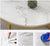 Coffee Table with Marble Texture – Elegant Coffee Table with Golden Legs