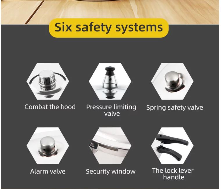 Pressure Cooker 10L Stainless Steel Pressure Cooker Fast Cooking